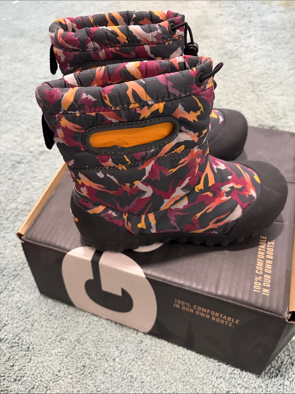 Bogs Kids Snow W-Mtn Boots - Dark Gray Multi